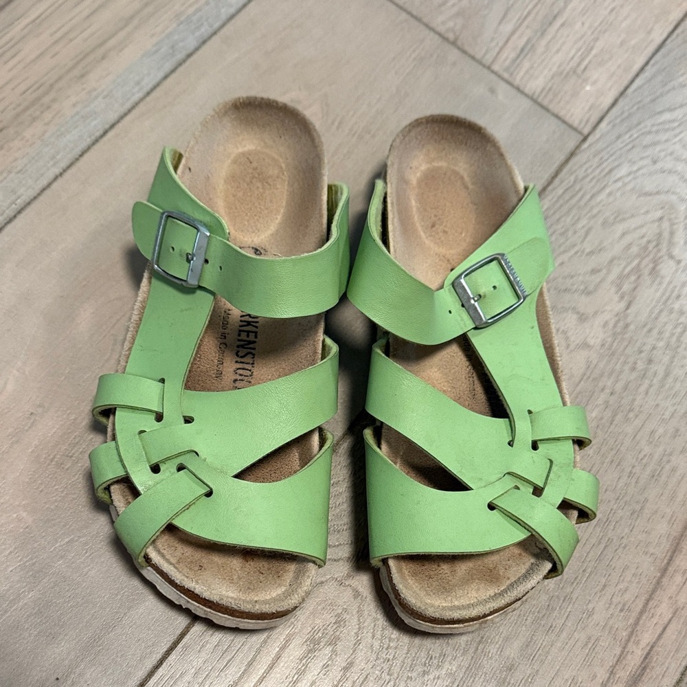 Birkenstock papillio pisa Green 38 / 7 Strappy Sandals